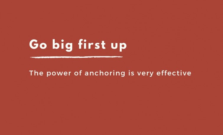 Go big first up